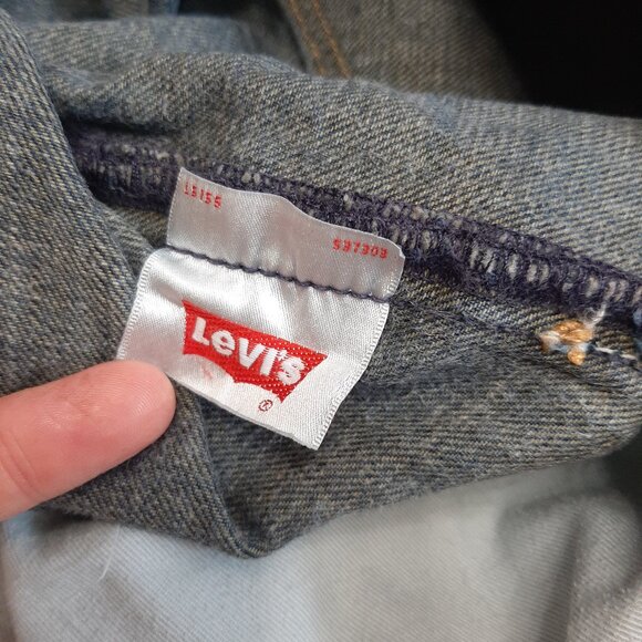 VTG Levi's 501 Man's Blue Straight Legs Fly Buttons Denim Jeans W34/L32 - Picture 6 of 8